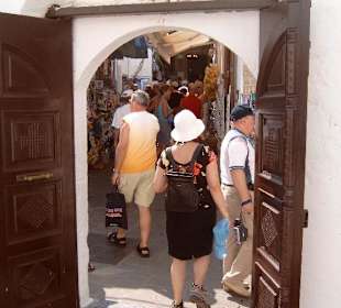 Eingangstor der Panagia - Kirche in Lindos