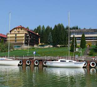 Przystań przy WDW "Jawoar" w Solinie