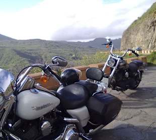 Route 21 mit der Harley auf Teneriffa