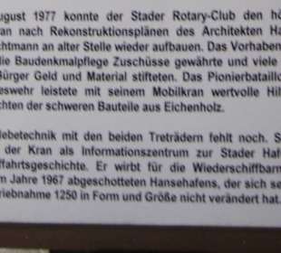 Historischer Tretkran - Infotafeln 