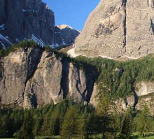 Colfosco Blick auf die Sella