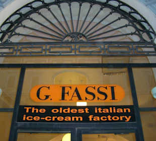 Die Eisdiele in der Nähe