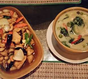 Chicken cashnewnuts + Greencurry