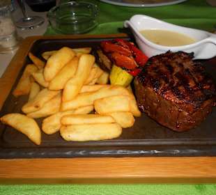 Kalbsfilet im "Palmera Seaside" Restaurant