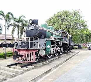 Auf dem Bahnhofsgelände zu sehen