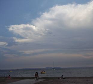Vue plage roses