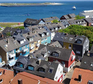 Blick auf das Unterland von Helgoland