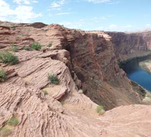 Tolle Felsen oberhalb des Colorado River