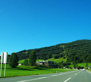 Schöne Landschaft vor Ort