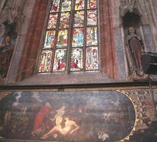 Epitaph und Kirchenfenster