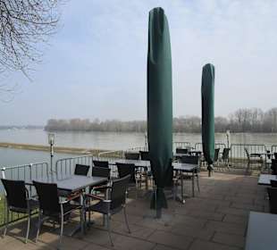 Terrasse mit herrlichem Rheinblick