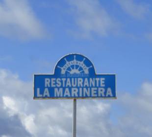 Auf dem Vorplatz vom Restaurante La Marinera