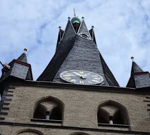 Blick zum verdrehten Turm