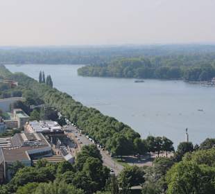 Maschsee von der Rathauskuppel gesehen