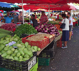 Rundgang über den Wochenmarkt von Saint-Paul