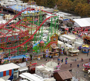 Blick auf den Freimarkt aus dem Riesenrad