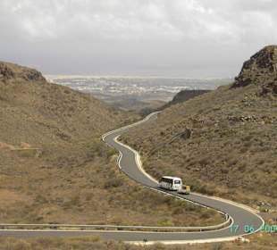 Dünen von den Bergen aus