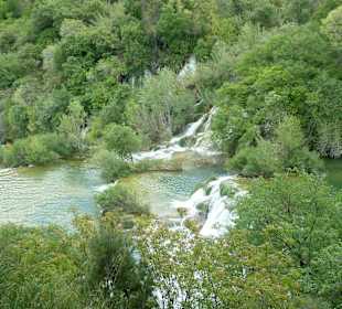 Ausläufer des Wasserfalls Skradinski buk