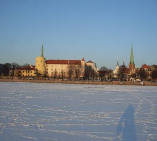 Dźwina pokryta lodem
