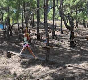 Hindernisse im Kletterwald Manavgat