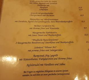 Menü an Spieltagen BL...