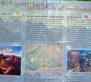 Hinweisschild Schwanseepark