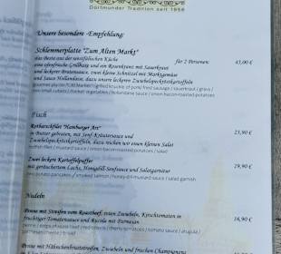Speisekarte