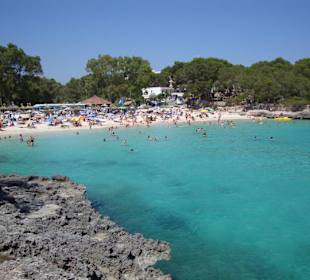 Der Badestrand an der Cala Mondrago