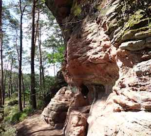 Weg an der Wand lang