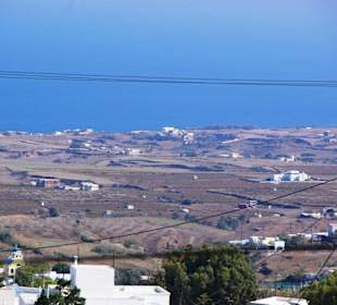 Santorin selbst im Bild Landschaft, Stadt