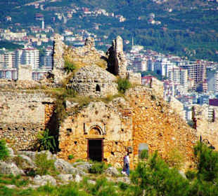 Burg von Alanya (Ic Kale) An&/Abfahrt