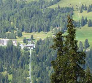 Blick vom Jakobshorn auf die Schatzalp/Zauberberg
