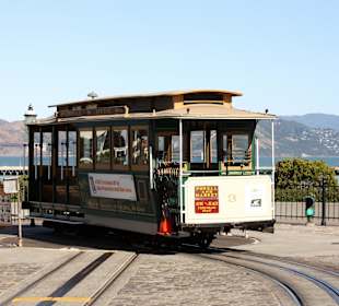 Cable Car an der handbetriebenen Wendeschleife