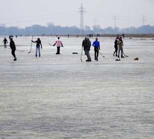 Impressionen vom Eislaufen an der Semkenfahrt