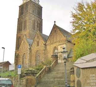 Ab Ecke Scharn / Bäckerstraße hoch zur Kirche