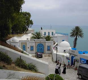 Blick von oben auf das Mittelmeer