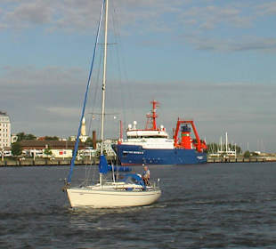 Von der der Fähre aus