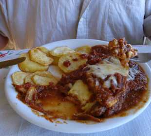 Hühnchenschnitzel mit Parmaschinken in Marsala