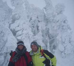Wanderung auf den tief verschneiten Arber