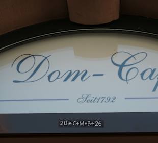 Blick zum Dom-Café in Mainz