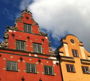 Die Giebelhäuser am Marktplatz