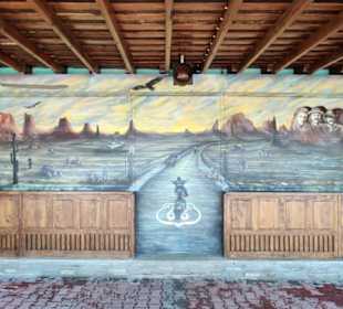 Kunstwerk im Eingangsbereich