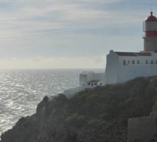 Der Leuchtturm vom Kap Sankt Vinzenz