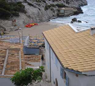 Cala Sant Vicente - schöne Dachschindeln