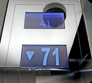 Aufzug zum Observation Desk