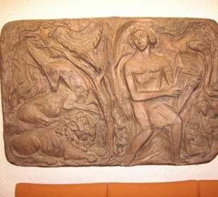 Orpheus klagt mit den Tieren um Euridike