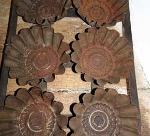 Alte Backformen im Bauernhofmuseum