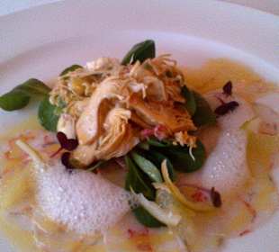 Crevetten Carpaccio mit frischen Artischocken