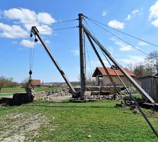 Derrick-Kran im Fränkischen Freilandmuseum