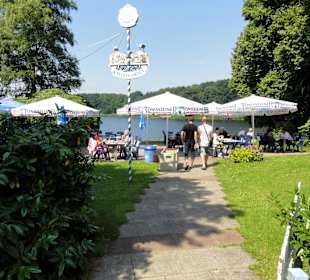 Café am Teich des Parks